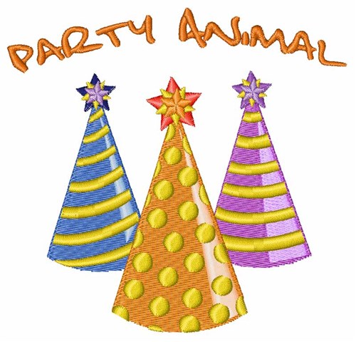 Party Animal Machine Embroidery Design