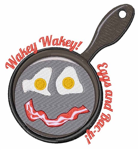 Eggs And Bac-y Machine Embroidery Design