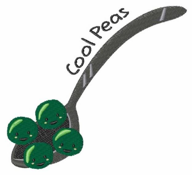 Picture of Cool Peas Machine Embroidery Design