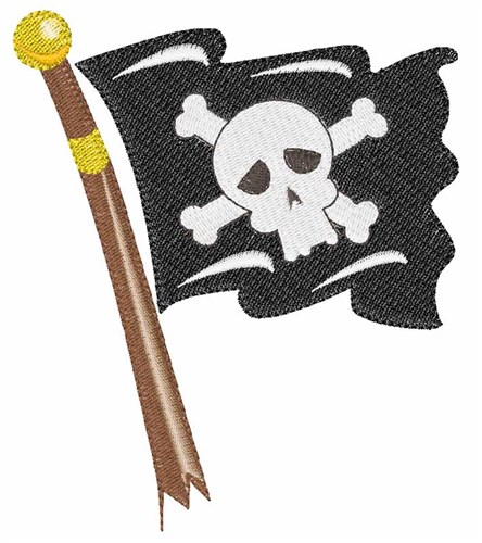 Pirate Flag Machine Embroidery Design