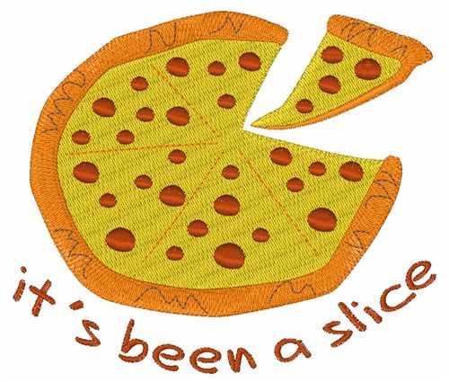 Been A Slice Machine Embroidery Design