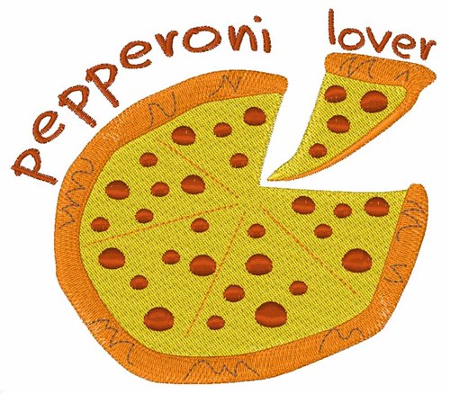 Pepperoni Lover Machine Embroidery Design