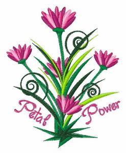 Picture of Petal Power Machine Embroidery Design