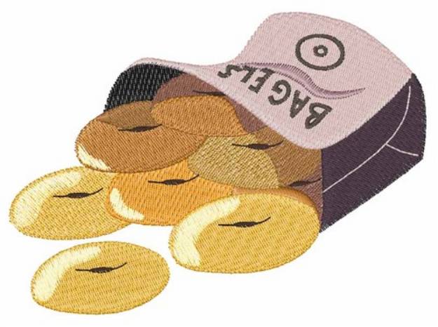Picture of Bagel Bag Machine Embroidery Design