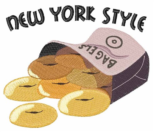 New York Style Machine Embroidery Design