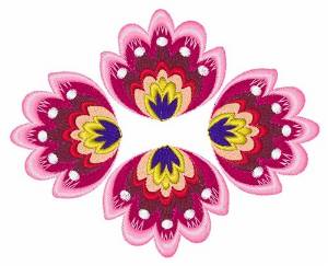 Picture of Floral Decoration Machine Embroidery Design