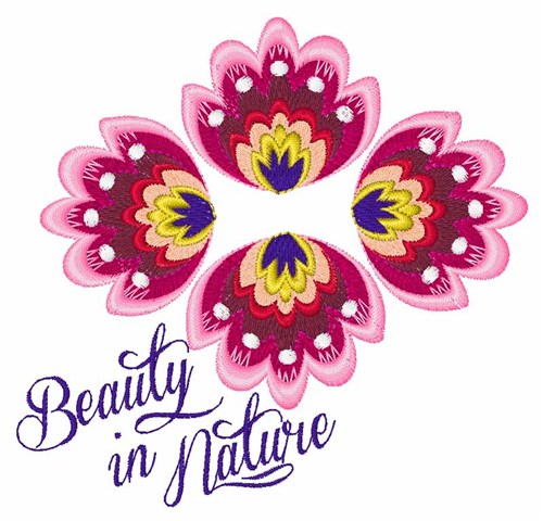 Beauty In Nature Machine Embroidery Design