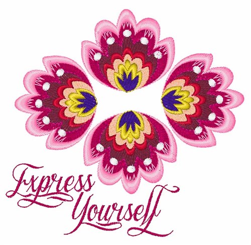 Express Yourself Machine Embroidery Design