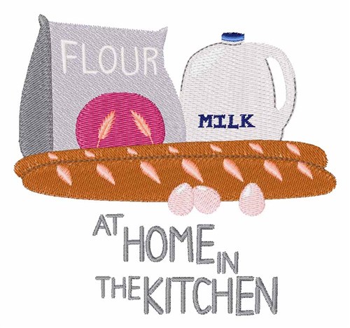 In The Kitchen Machine Embroidery Design