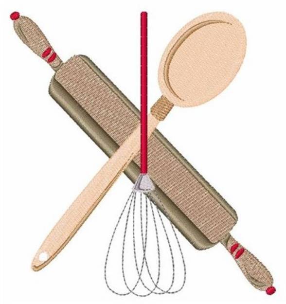 Picture of Cooking Tools Machine Embroidery Design