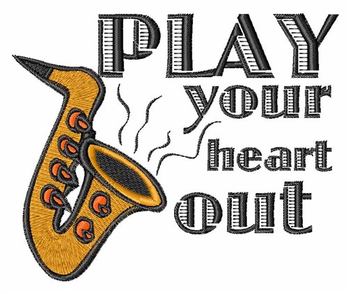 Play Heart Out Machine Embroidery Design