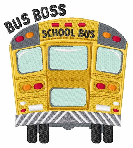 Bus Boss Machine Embroidery Design