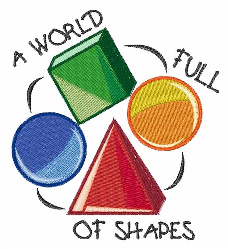 World Of Shapes Machine Embroidery Design