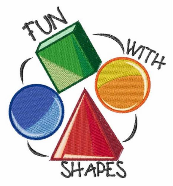 Picture of Fun With Shapes Machine Embroidery Design