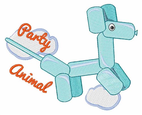 Party Animal Machine Embroidery Design