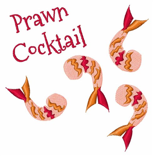 Prawn Cocktail Machine Embroidery Design
