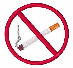 Picture of No Smoking Machine Embroidery Design