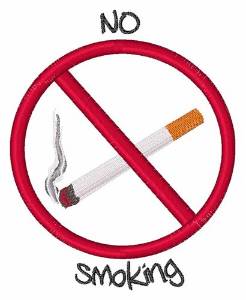 Picture of No Smoking Machine Embroidery Design