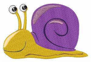 Picture of Cartoon Snail Machine Embroidery Design