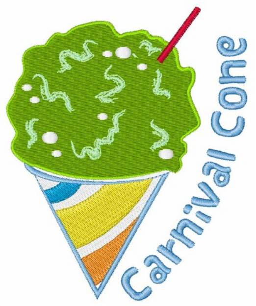 Picture of Carnival Cone Machine Embroidery Design