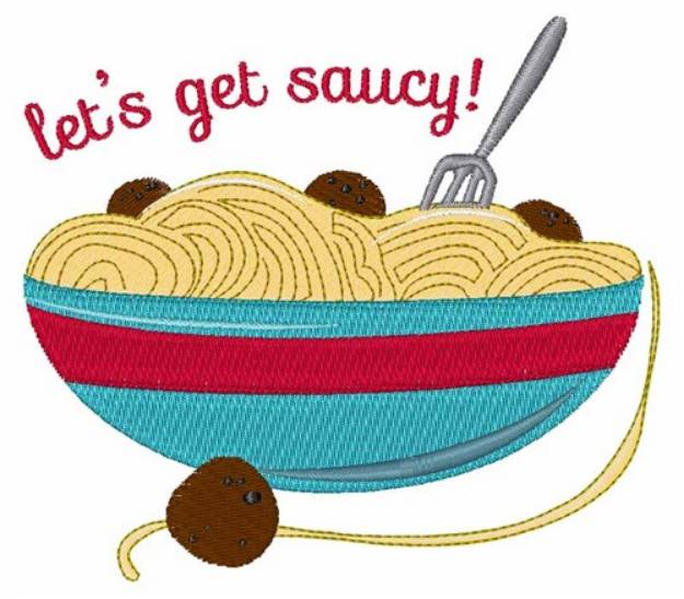 Picture of Lets Get Saucy Machine Embroidery Design