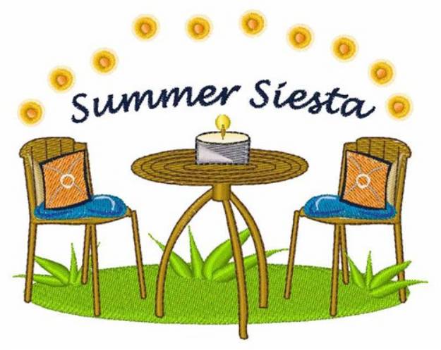 Picture of Summer Siesta Machine Embroidery Design