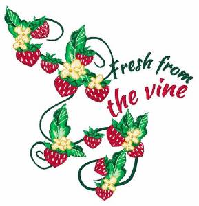 Picture of Fresh From Vine Machine Embroidery Design
