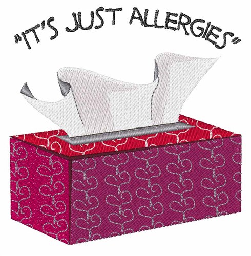 Just Allergies Machine Embroidery Design