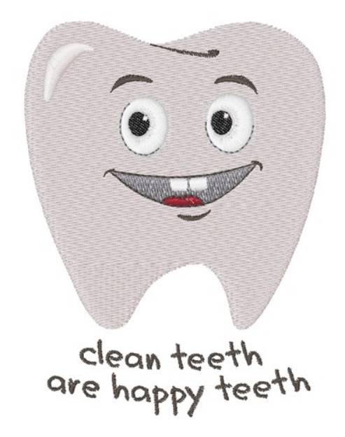 Picture of Clean Teeth Machine Embroidery Design