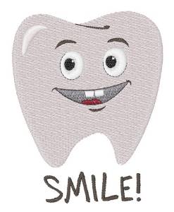 Picture of Smile Tooth Machine Embroidery Design