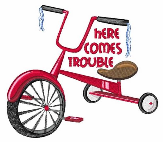 Picture of Here Comes Trouble Machine Embroidery Design