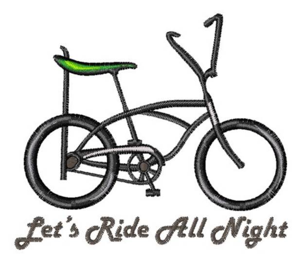 Picture of Lets Ride Machine Embroidery Design