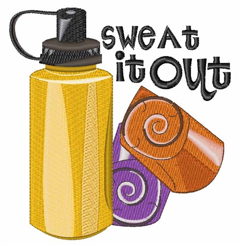 Sweat It Out Machine Embroidery Design