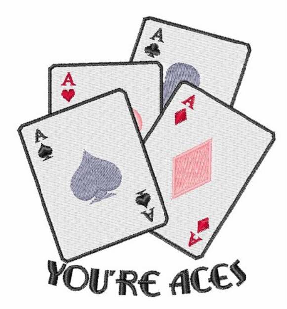 Picture of Youre Aces Machine Embroidery Design