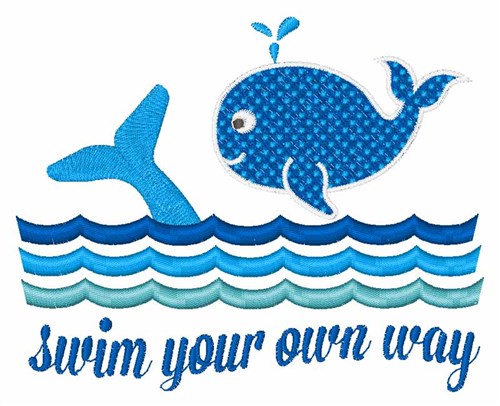 Swim Your Way Machine Embroidery Design
