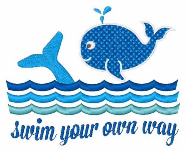 Picture of Swim Your Way Machine Embroidery Design