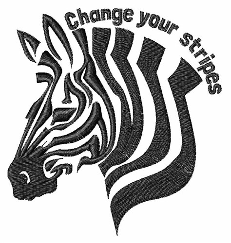 Change Your Stripes Machine Embroidery Design