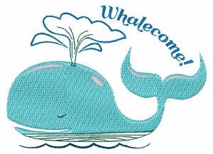 Picture of Whalecome! Machine Embroidery Design