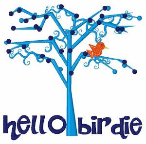 Picture of Hello Birdie Machine Embroidery Design