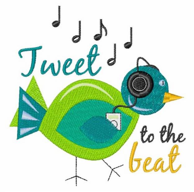 Picture of Tweet The Beat Machine Embroidery Design