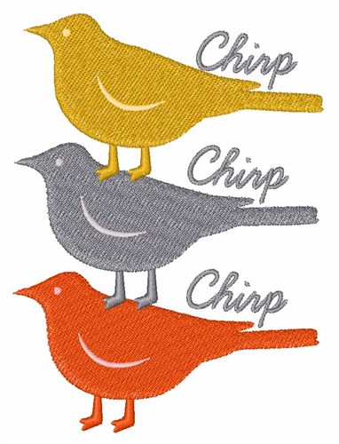 Chirp Chirp Machine Embroidery Design