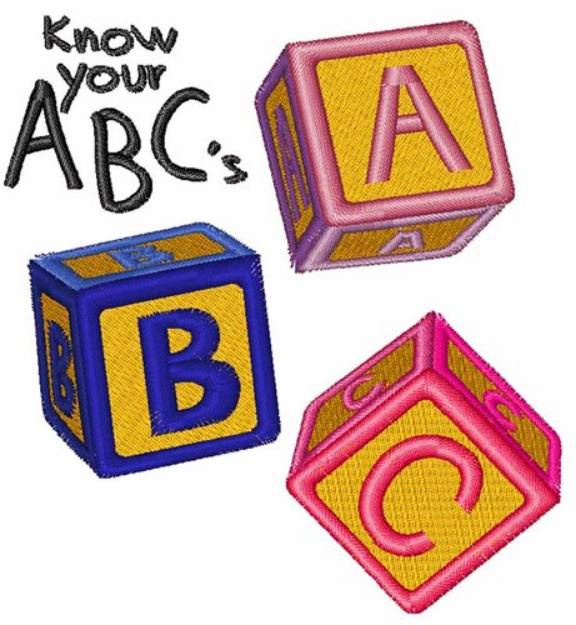Picture of Know Your ABCs Machine Embroidery Design