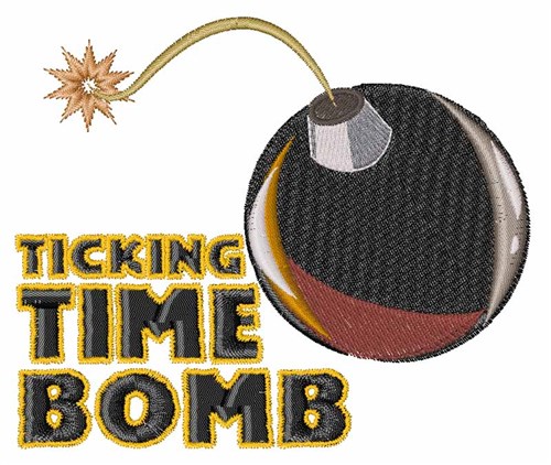 Time Bomb Machine Embroidery Design