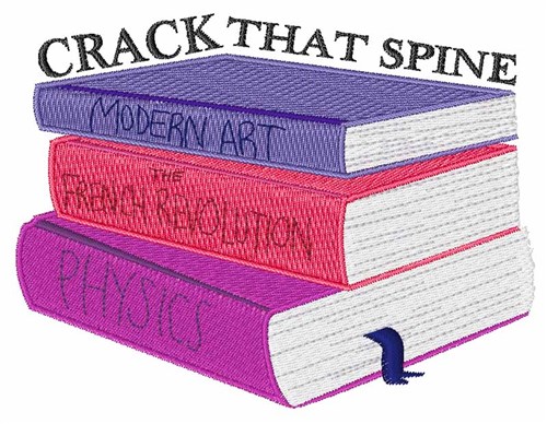 Crack That Spine Machine Embroidery Design
