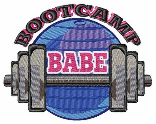 Picture of Bootcamp Babe Machine Embroidery Design
