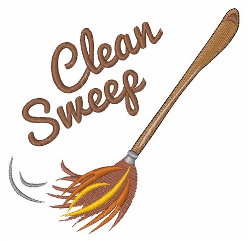 Clean Sweep Machine Embroidery Design