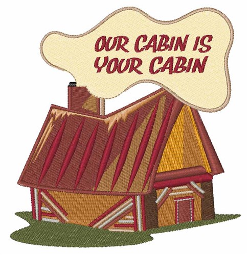 Our Cabin Machine Embroidery Design