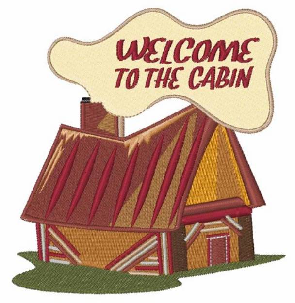 Picture of Welcome To Cabin Machine Embroidery Design