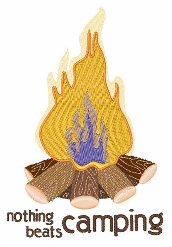 Nothing Beats Camping Machine Embroidery Design