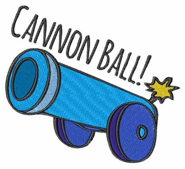 Picture of Cannon Ball Machine Embroidery Design
